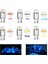 5 Parça Tarzı Buz Mavisi x W5W T10 LED Lamba Araba Ampul Epoksi Reçine Cob 12V 6000K 7 Renk Kama Plaka Lambası Dome Göstergesi Okuma Işığı Beyaz (Yurt Dışından) 2