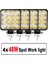 2 Adet Tarzı 48W LED Işık Çubuğu Araba Çalışma Işığı 16LED Cob Kare Spot Offroad Kamyon Combo 12V Suv Atv Tekne Motosiklet Için (Yurt Dışından) 2
