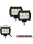 4 Inç Nokta 2 Adet Tarzı Jeep 4x4 Kamyon Için Otomatik LED Işık Çubuğu Utv Atv Traktör Suv Spot Işığı Sel Sis Lightbar (Yurt Dışından) 1