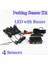 Kırmızı Stil Neden Olmuş 4 Sensörler LED Ekran LCD Ekran Buzzer Araba Park Sensörü Kiti Ters Yedekleme Otopark Radar Monitörü (Yurt Dışından) 3