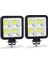 2 Adet Tarzı 3 "cob LED Çalışma Işık Çubuğu Offroad 12V 24V Oto Sis Lambası 4x4 LED Traktör Spotlight Kamyon Atv 4 I Worklight 6000K (Yurt Dışından) 2