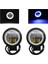 1x Beyaz Halka Stili Iw Su Geçirmez Yuvarlak LED Angel Eyes Işık Çubuğu 12V 24V 6500K Beyaz Mavifor Motosiklet Offroad LED Çalışma Işığı (Yurt Dışından) 3