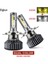 H11 Stili 3000K6000K Çift Renk LED Süper Lampada H7 Ampul Hk 3000K 6500K Araba Far H11 H8 H9 Mini Açık Sarı Beyaz Çift Iki Renkli (Yurt Dışından) 2