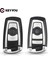 4 Düğme Gümüş Tarzı Keyyou Anahtar Kutu Kapağı Değiştirme Bmw Cas4 F Serisi E90 E92 E93 X5 F10 F20 F30 F Düğme Kabuk (Yurt Dışından) 2