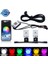 Mavi Stil Araba LED Şeytan Göz Şeytan Nazar Drl LED Bluetooth Uyumlu App Rgb 2.5 Farlar Motosiklet Mini Projektör Lens Aksesuarları (Yurt Dışından) 4