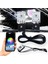 Mavi Stil Araba LED Şeytan Göz Şeytan Nazar Drl LED Bluetooth Uyumlu App Rgb 2.5 Farlar Motosiklet Mini Projektör Lens Aksesuarları (Yurt Dışından) 5