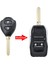2 Artı 1 Düğme Stili + Düğmeler Modifiye Flip Katlanır Uzaktan Boş Anahtar Kabuk Toyota Corolla Rav4 TOY43 Için (Yurt Dışından) 4