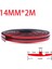 14MMX2M Stili Araba Ön Cam Contası Kauçuk Şerit Oto Çatı Pencere Kenar Sticker Gürültüye Dayanıklı Ses Yalıtımı Araba Su Geçirmez Toz Geçirmez Hava Şeridi (Yurt Dışından) 1