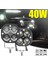 1 Adet Beyaz Işık Stili 4000LM 3 "araba Için Koşu Işıkları 40W Motosiklet Çalışma Işıkları LED Bar Sis Farları Farlar Spot Drl Auto Niva Lada 4x4 Off Road Atv (Yurt Dışından) 2