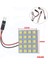 20LED Smd LED Oto Panel Işık Okuma Kubbe Ampul Araba Iç Çatı Harita Lambası T10 W5W C5W C10W Festoon 3 Adaptör Tabanı (Yurt Dışından) 1