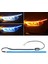 45CM Tarzı Mavi Sarı W Gündüz Koşu Şerit LED Dönüş Sinyali Evrensel Yumuşak Tüp Far Şeridi LED Dönüş Sinyali Işık Araba Aksesuarları (Yurt Dışından) 3