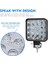 Xiyu Shop 2 Adet Mini 48W Spot Stili Okeen Mini LED 48W LED Çalışma Işık Çubuğu Kare Spot Işın 24V 12V Off Road LED Işık Çubuğu Kamyon 4x4 4WD Araba Suv Atv IP67 (Yurt Dışından) 3