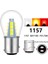 16 LED Sarı D LED P BAY15D Araba Fren Lambası S25 Oto Araç Geri Dönüş Sinyali Ampul Lambası Beyaz 6000K 12V 24V (Yurt Dışından) 4