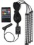 48 Smd Sigara USB Çakmak Oto Iç LED Dekoratif Atmosfer Lambası Renkli Ses Kontrollü Lamba Araba Ayak Işığı Ortam Lambası (Yurt Dışından) 1