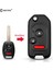 Model 1 Stili Keyyou Modifiye Uzaktan Düğme Çevirme Araba Anahtarı Kabuk Kılıf Honda Accord Civic Crv Için Lastik Pedi ile Çok Fit (Yurt Dışından) 2