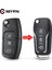 Gri Stil Keyyou 3 Düğme Modifiye Çevirme Katlanır Uzaktan Araba Anahtarı Kabuk Kılıf Ford Focu Mondeo Fiesta C Max S Max Galaxy Mondeo Anahtar (Yurt Dışından) 2