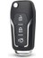 Gri Stil Keyyou 3 Düğme Modifiye Çevirme Katlanır Uzaktan Araba Anahtarı Kabuk Kılıf Ford Focu Mondeo Fiesta C Max S Max Galaxy Mondeo Anahtar (Yurt Dışından) 3