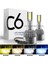H27 880 881 Stili Altın Sarısı 2x H7 LED H11 H4 Hilo H1 H3 H8 Hb1 Hb3 Hb4 Hb5 Hır2 H13 H Araba Far Ampülük 6000K 8000K Cob C6 Araba Farları (Yurt Dışından) 3