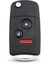 Model 5 Stili Keyyou Flip Anahtar Modifiye Katlanır Uzaktan Araba Anahtarı Kabuk Kılıf Fob Honda Accord Pilot Cr-V Civic Insight Ridgeline (Yurt Dışından) 3