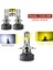 H3 Stili 3000K6000K Çift Renk LED Süper Lampada H7 Ampul Hk 3000K 6500K Araba Far H11 H8 H9 Mini Açık Sarı Beyaz Çift Iki Renkli (Yurt Dışından) 1