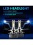 H3 Stili 3000K6000K Çift Renk LED Süper Lampada H7 Ampul Hk 3000K 6500K Araba Far H11 H8 H9 Mini Açık Sarı Beyaz Çift Iki Renkli (Yurt Dışından) 4
