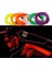 3m USB Sürücü Stili Sarı Araba Iç Atmosfer Lambası Karşılama Işığı Kapı Işıkları Otomatik LED Şerit Tel Halatlar Tüp Hattı USB Sigara Neon Işıkları (Yurt Dışından) 3