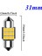 Sıcak Beyaz Tarzı 31 mm Festoon C5W C10W C3W Süper Parlak LED Ampul Araba Kubbe Işık Canbus Oto Iç Okuma Lambası Sıcak Beyaz (Yurt Dışından) 1