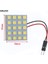 9led Smd LED Oto Panel Işık Okuma Kubbe Ampul Araba Iç Çatı Harita Lambası T10 W5W C5W C10W Festoon 3 Adaptör Tabanı (Yurt Dışından) 2