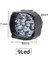 Beyaz 9led Tarzı 1x Beyaz Tüm Araba Çalışma Işığı 9 LED Yardımcı 15W 1500LM Kamyon Motosiklet Far Lambası Scooter Sis Ampulü Çalışma Spot Işığı 6000K (Yurt Dışından) 1