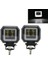 2x Mavi Kare Stili 1pairıv 24V 6500K 40W Su Geçirmez Kare LED Taşınabilir Spot Angel Eyes Işık Çubuğu Offroad Araba Tekne LED Çalışma Işığı (Yurt Dışından) 2