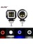 Yuvarlak Beyaz Stil Yuvarlak Kırmızı 20W LED 2000LM Motosiklet LED Far Araba Sis Lambası Çalışma Işığı Otomatik Spot Işık Melek Gözleri Halka Motorlar Dc (Yurt Dışından) 2
