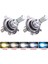 H9 Stili 6500K Muxall H4 H7 LED Araba Far Ampülleri Lk Oto Buz Lambası Arabalar Için H1 H3 H11 H13 H Hb3 Hb4 Sis Farları (Yurt Dışından) 3
