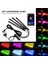 Kırmızı Vw Polo Golf Touareg Passat B5 B6 Jetta Mk4 Mk5 Beetle cc Caddy Için Araç Iç Atmosfer Işığı Rgb LED (Yurt Dışından) 2