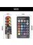 1 Adet Uzaktan Kumanda 2 Adet T10 Rgb W5W LED Canbus Araba Gümrükleme Işıkları Uzaktan Kumanda ile Cob 12SMD Flashstrobe Lamba Kama Okuma Işığı (Yurt Dışından) 3