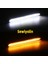 155 mm Tarzı Beyaz Sarı Araba Aksesuarları 12V Esnek Drl LED Şerit Dönüş Sinyali Lambası Sarı Otomatik Akan Lada Far Için Gündüz Çalışan Işık (Yurt Dışından) 1