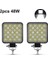2 Adet 48W Sis Lambası Stili Nlpearl Spot Sel Mini Arabalar Için LED Sis Farları Jeep Suv 4WD 4x4 Suv Kamyon Atv 42W 48W LED Çalışma Işığı Bar Offroad LED Farlar (Yurt Dışından) 1