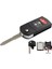 3bt Kırmızı Büyük Set Stili Yıqıxın Düğmeler Uzaktan Anahtar Kutu Fob Kabuk Flip Katlanır Mazda X5 Cx5 Cx7 Cx9 Rx8 ile Kesilmemiş Bıçak Anahtar Kafa (Yurt Dışından) 1