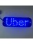 Mavi Stil Taksi Uber Göstergesi Işaret Işığı Parlak Led'li Ön Cam Logo Lambası Ampul Işareti Sembol Işaretleyici Çalışıyor Çalışma (Yurt Dışından) 3