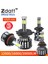H3 Stili 4 Taraf Hot Sides H11 LED H7 LED Lm H1 H8 Hb Hb4 H3 H4 LED Far Ampülleri Canbuk 360 Derece 12V Araba Sis Farları (Yurt Dışından) 4