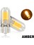 T10 W5W Stili Kehribar 2 Adet Yeni T10 LED Ampul W5W Safir Cob Drive-Free LED Kama Ampul Kubbe Okuma Lambası Ampul Süper Parlak 12V Araba Ampul 6000K (Yurt Dışından) 1