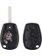 2 Düğme Stili Keyyou Yeni Yedek 2 Düğme Anahtarlık Uzaktan Kabuk Kılıf Uncut Blade Renault Modus Clio 3 Twingo (Yurt Dışından) 5