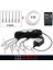 6'sı 1 Arada Stil 6-1 Uygulama ve Uzaktan Kumanda Araba Iç Neon Rgb LED Şerit Işık Bluetooth Uygulaması Kontrolü Dekoratif Işıklar Ortam Atmosfer Pano Lambası 12V (Yurt Dışından) 1
