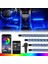 48LED Puro Uzaktan Kumandası USB Çakmak ile LED Araç Iç Aydınlatma Ortam Atmosfer Mood Işık Rgb Uzaktan Uygulama Oto Ayak Dekoratif Lamba (Yurt Dışından) 5