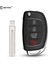 HY15 Bıçak Stili 3 Düğmeli Gövde Keyyou 4 Düğmeler Flip Katlanır Uzaktan Anahtar Kabuk Fob Durumda Hyundaı Mistra Santa Fe Sonata Tucson Accent I30 I40 I45 (Yurt Dışından) 2