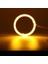 Sarı Stil 110 mm 2 Adet Angel Eyes LED Oto Halo Halka Işık Araba Ampüller Cob Far Drl Gündüz Çalışan Işık Araba Styling Dekoratif Işıklar (Yurt Dışından) 1