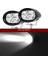 2 Adet 2d Beyaz Stil Braveway Araba Motosiklet Kamyon Traktör Römork Için LED Farlar Suv Atv Off-Road LED Çalışma Işığı 12V 24V Sis Lambası (Yurt Dışından) 1