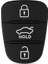 3 Düğme Keyyou Yedek 3 Düğme Lastik Pedi Anahtar Kabuk Hyundai IX35 I30 Accent Kia K2 K5 Rio Flip Uzaktan Araba Anahtarlık Kılıf Kapak (Yurt Dışından) 1