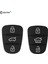 3 Düğme Keyyou Yedek 3 Düğme Lastik Pedi Anahtar Kabuk Hyundai IX35 I30 Accent Kia K2 K5 Rio Flip Uzaktan Araba Anahtarlık Kılıf Kapak (Yurt Dışından) 2