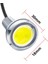 Kırmızı 2 Adet Yeni 18 mm Araba Kartal Göz Gümüş Kabuk Drl LED Gündüz Farları LED 12 V Yedekleme Geri Park Sinyali Otomobiller Lambası (Yurt Dışından) 1