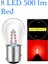 8 LED Kırmızı D LED P BAY15D Araba Fren Lambası S25 Oto Araç Geri Dönüş Sinyali Ampul Lambası Beyaz 6000K 12V 24V (Yurt Dışından) 1